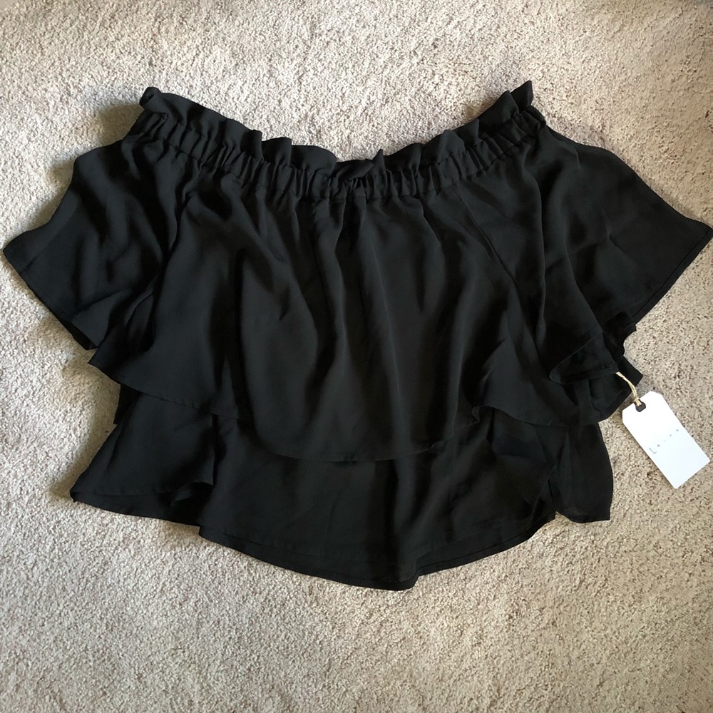 🔹sold🔹Leith Black Off the Shoulder Top - Picture 3 of 3