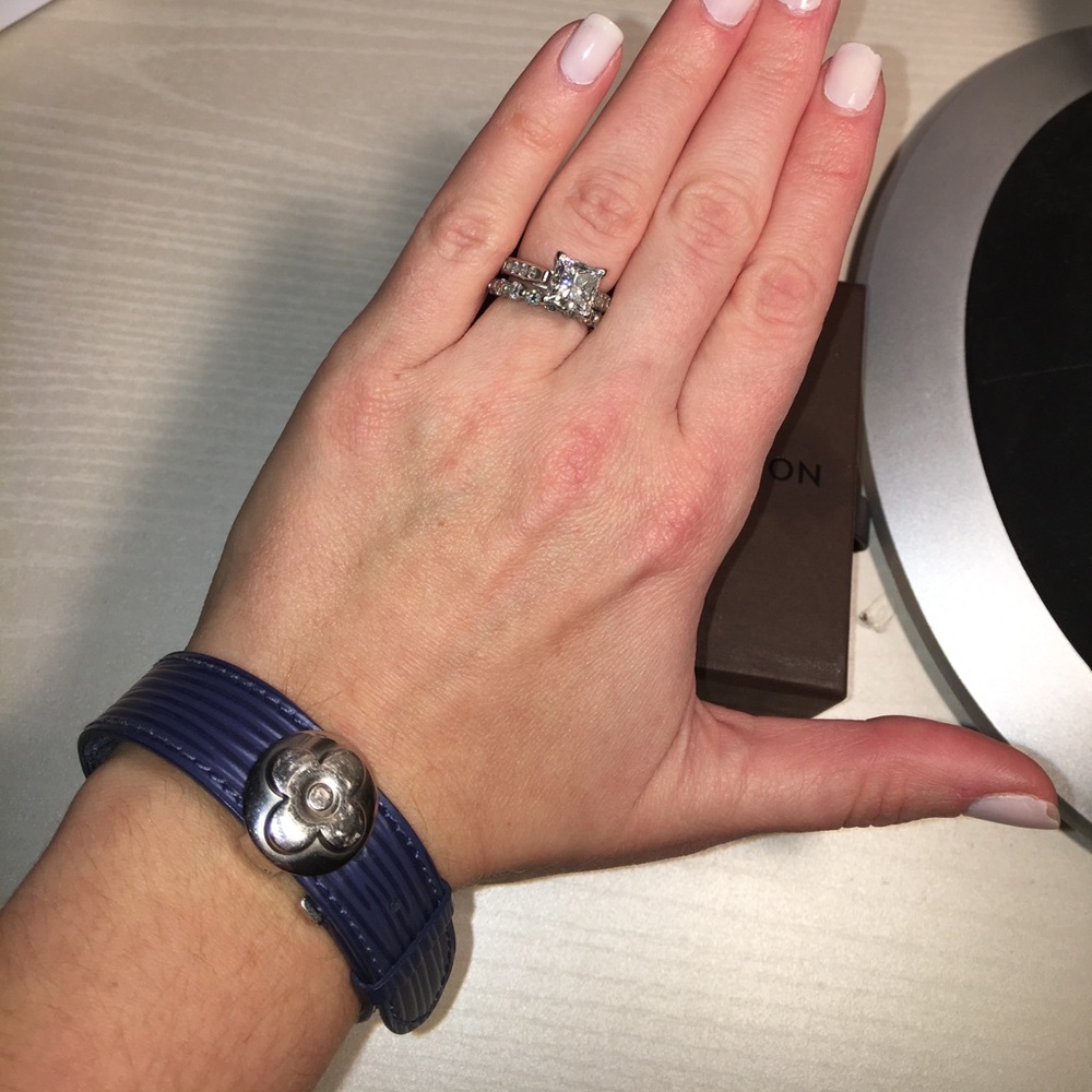 Louis Vuitton Navy Epi Wish Bracelet