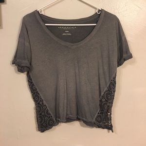 Grey crop top