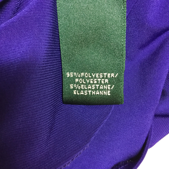 Purple Lauren Ralph Lauren Dress with cap sleeves - Picture 4 of 4