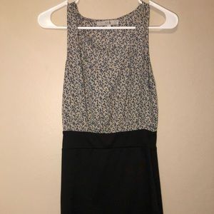 Floral and black dress