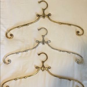 French Market Hangers - 2 Gold & 1 Silver