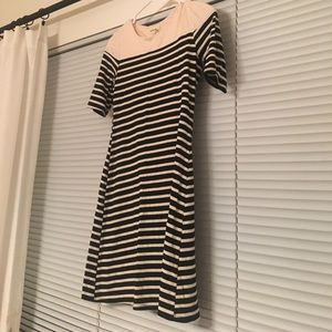 Black and Tan stripe dress