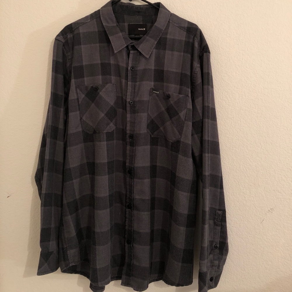 Hurley Plaid Button Down Shirt