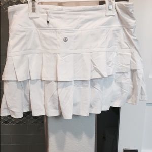 Lululemon White Tennis Skirt