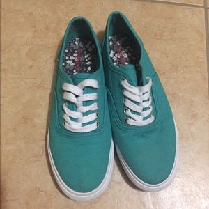 Mossimo Teal Canvas Sneakers