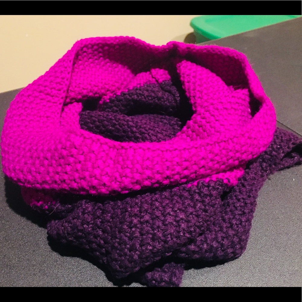 Purple Ombré Infinity Scarf