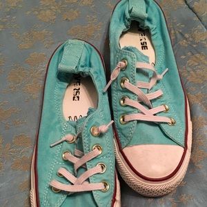 Tiffany Blue Converse like new