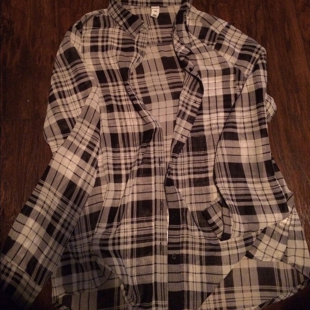 Sheer button down