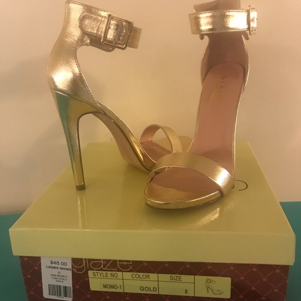 Gold Glaze Sandals
