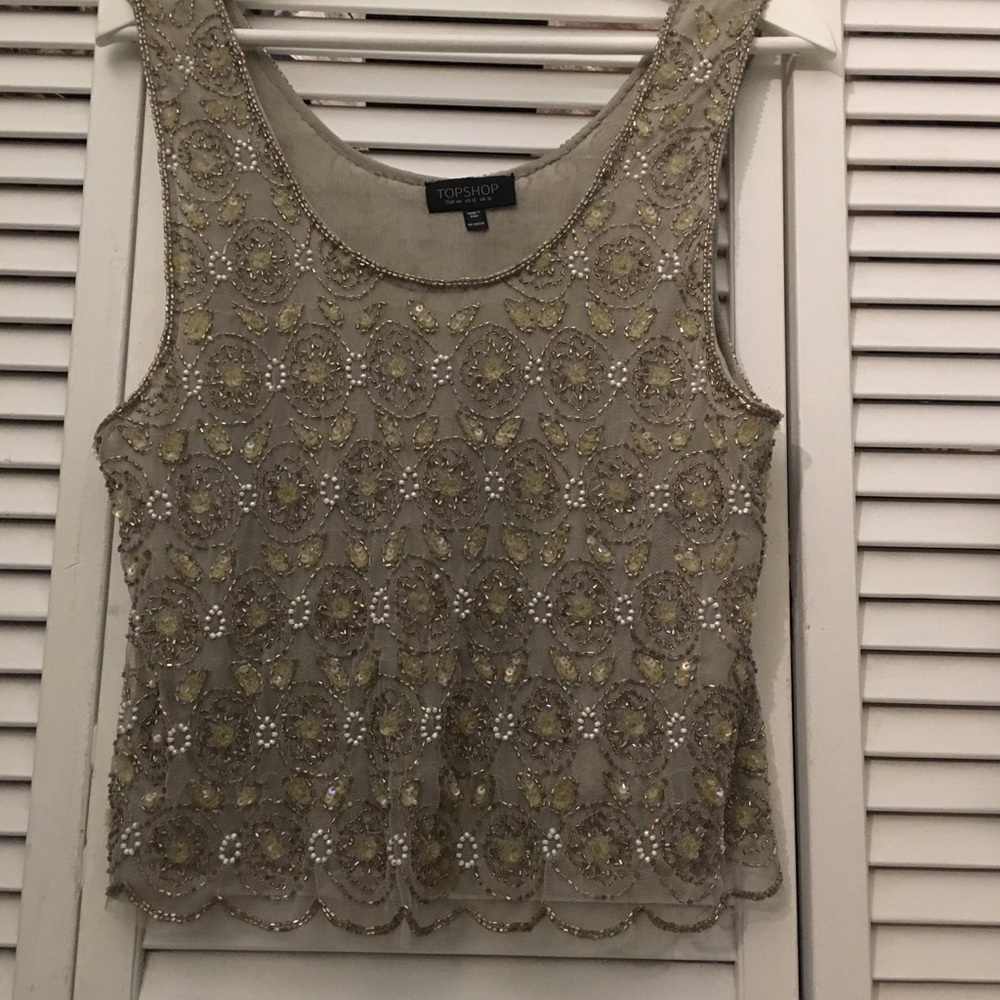 TOPSHOP Beaded Top 👚