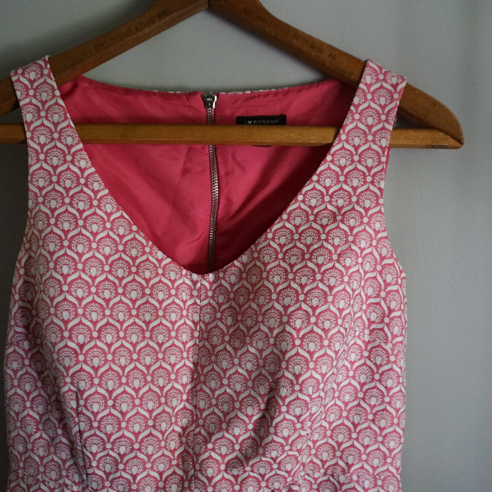 PRICE DROP Pink Jacquard Dress