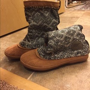 Sorel Suede Knit Boots
