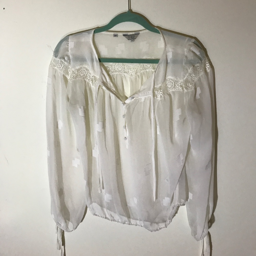 Guess xs sheer top