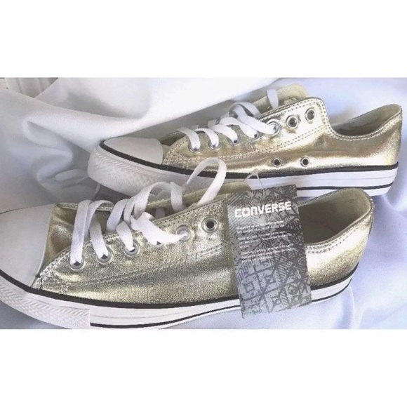 Converse Shoes - Converse Metallic Gold 11w9m Unisex NWT