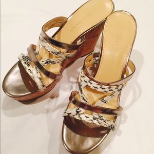 Ivanka Trump Howen Snake Print Sandals