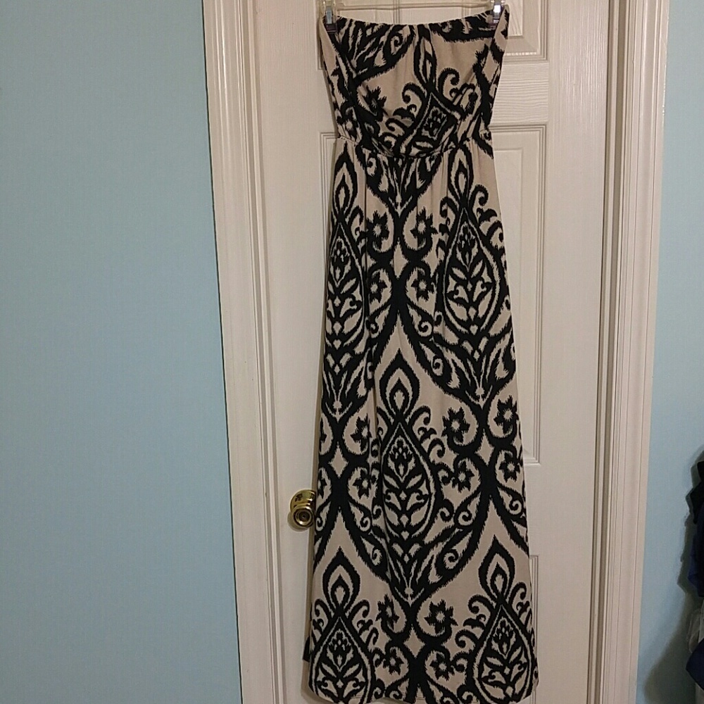 Black & cream maxi