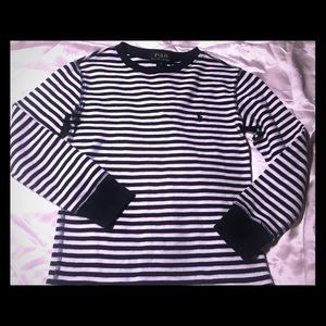 Long sleeve boys polo shirt