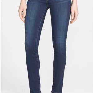 Paige Skyline Skinny Dark Wash Jeans