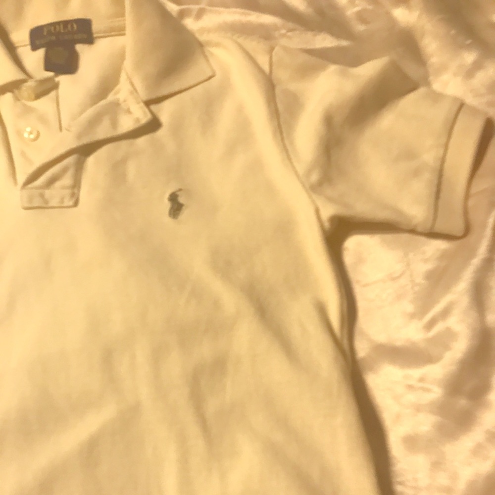 Cream polo shirt