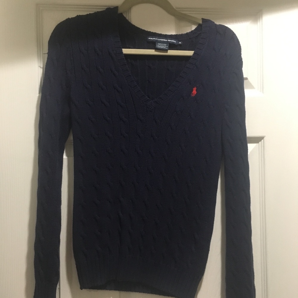 Ralph Lauren Sport navy winter sweater Sz Med