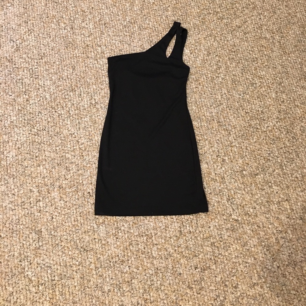 Black mini dress