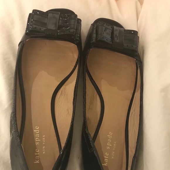 Kate Spade peep toes flats - Picture 2 of 8