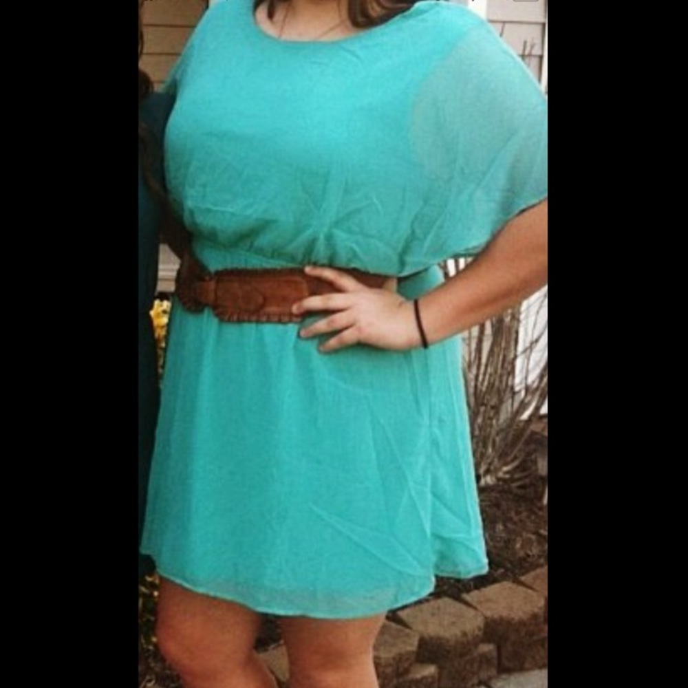 Turquoise dress
