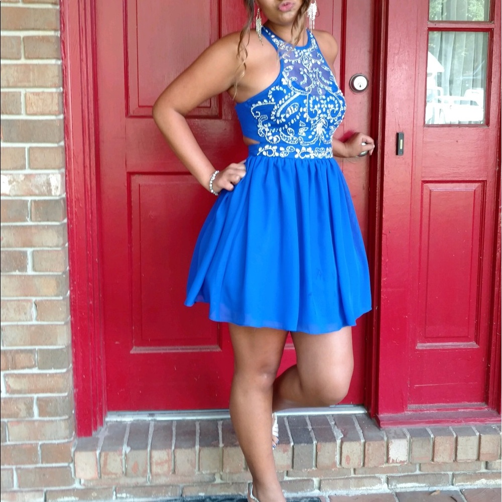 Homecoming blue dress