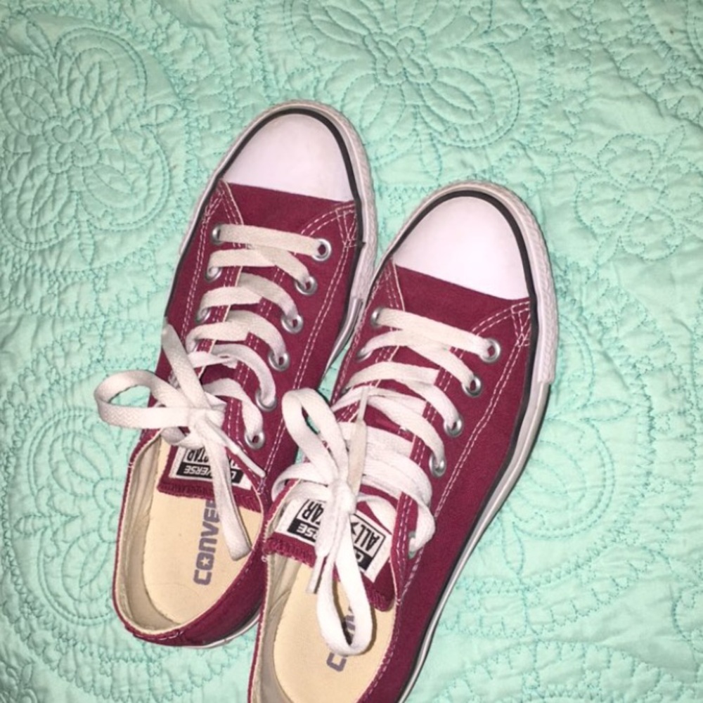 Burgundy Converse