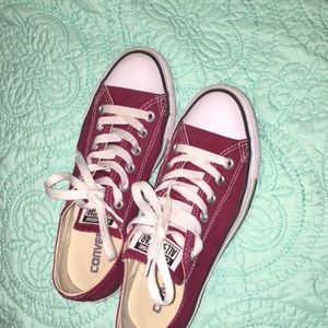 Burgundy Converse