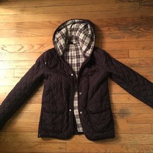 Topshop quilted coat, barely worn!