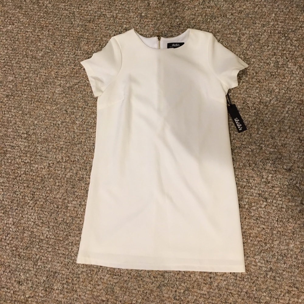 Cream loose fitted mini dress