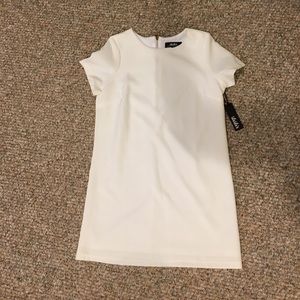 Cream loose fitted mini dress