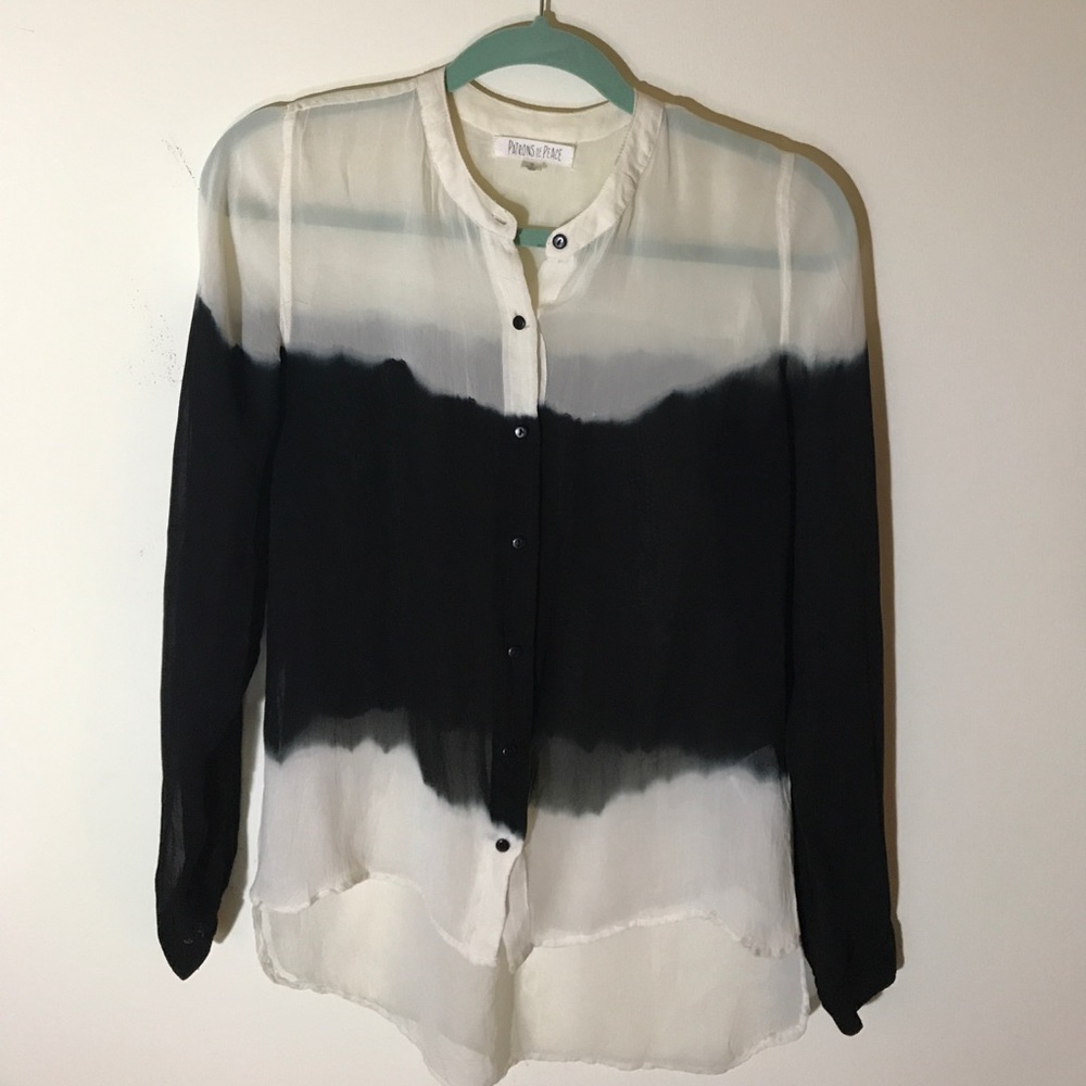 black and white tunic