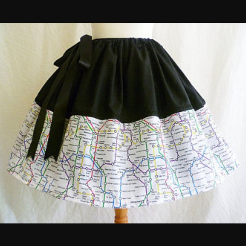 Map or London Skirt