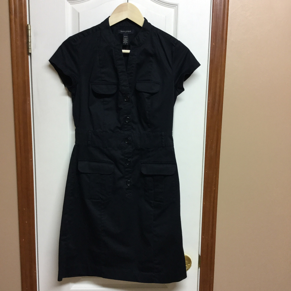 Black Banana Republic Safari Dress