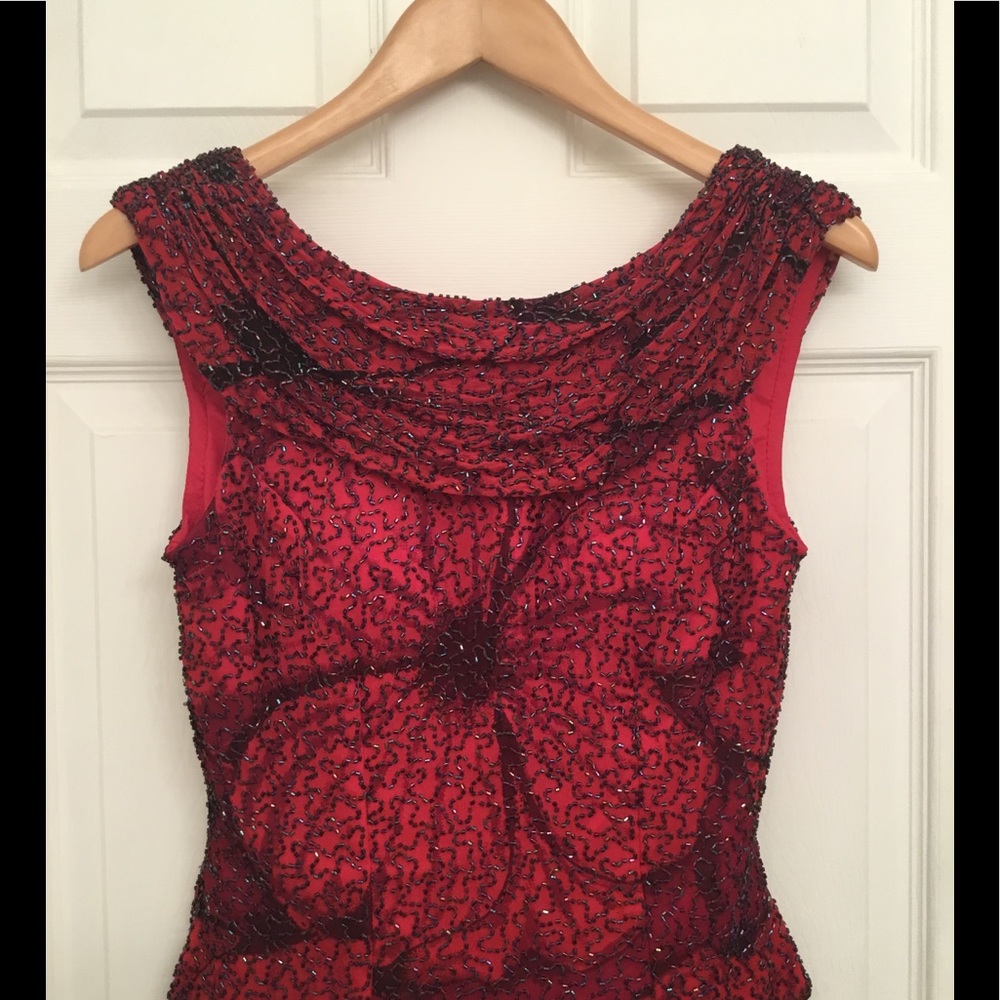 Sean Collection beaded blouse Size PM