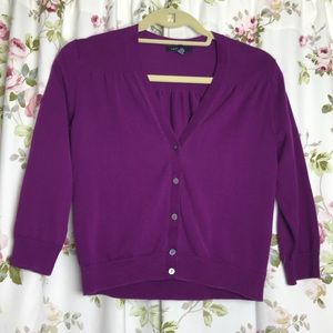 Women's 3/4 Sleeve Supima Dress Cardigan Sweater.