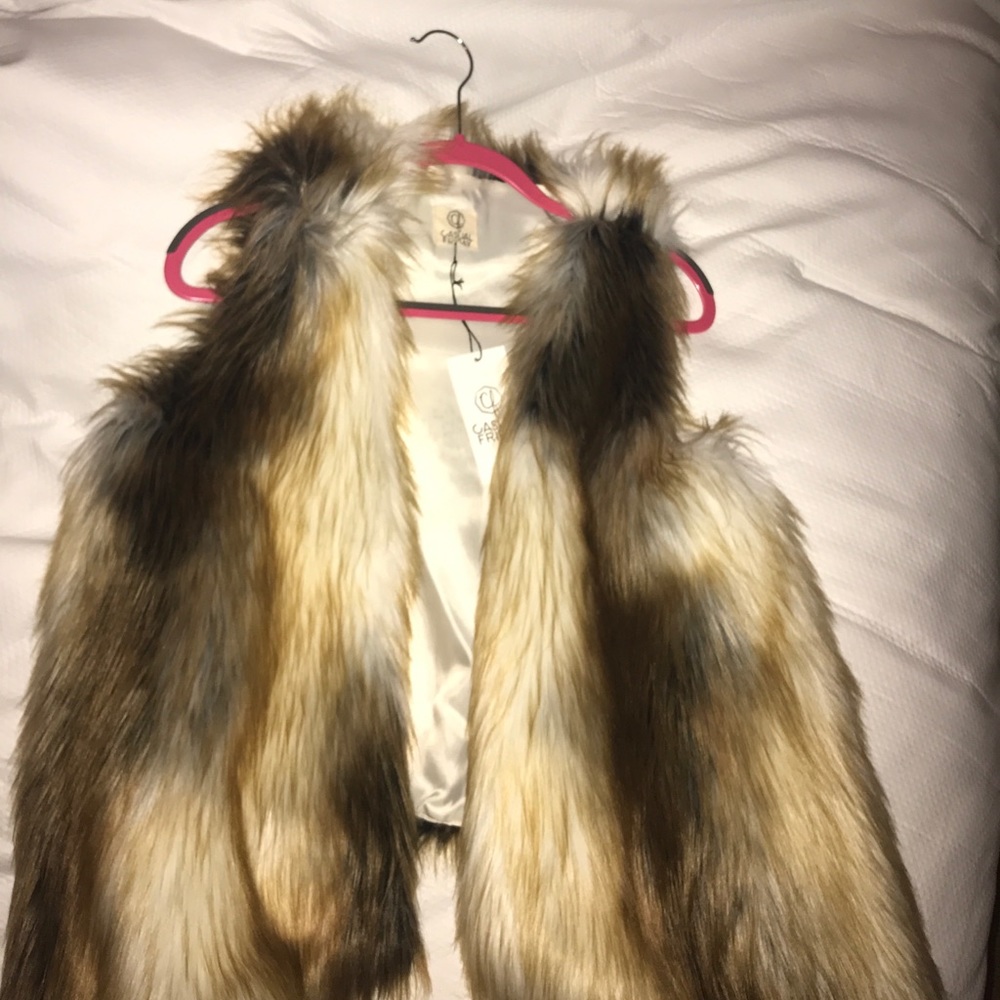 Faux fur vest