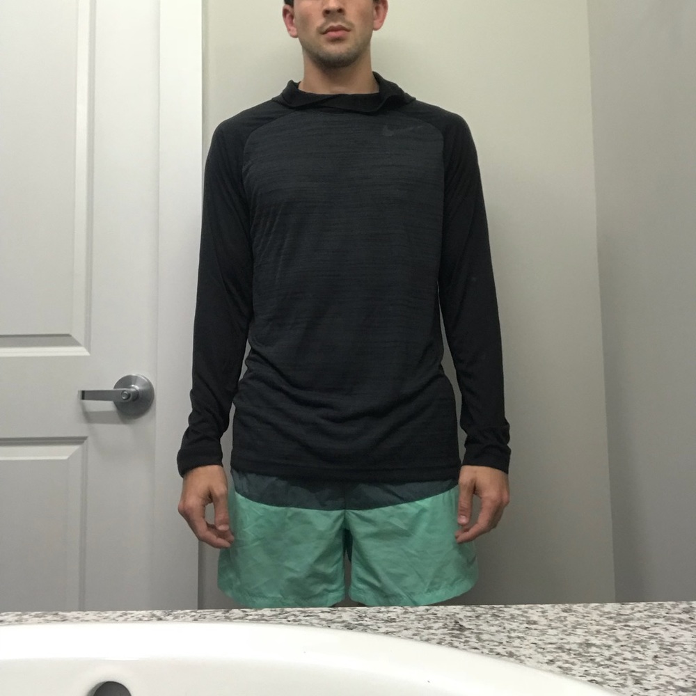 Black and Grey Nike long sleeve dry fit