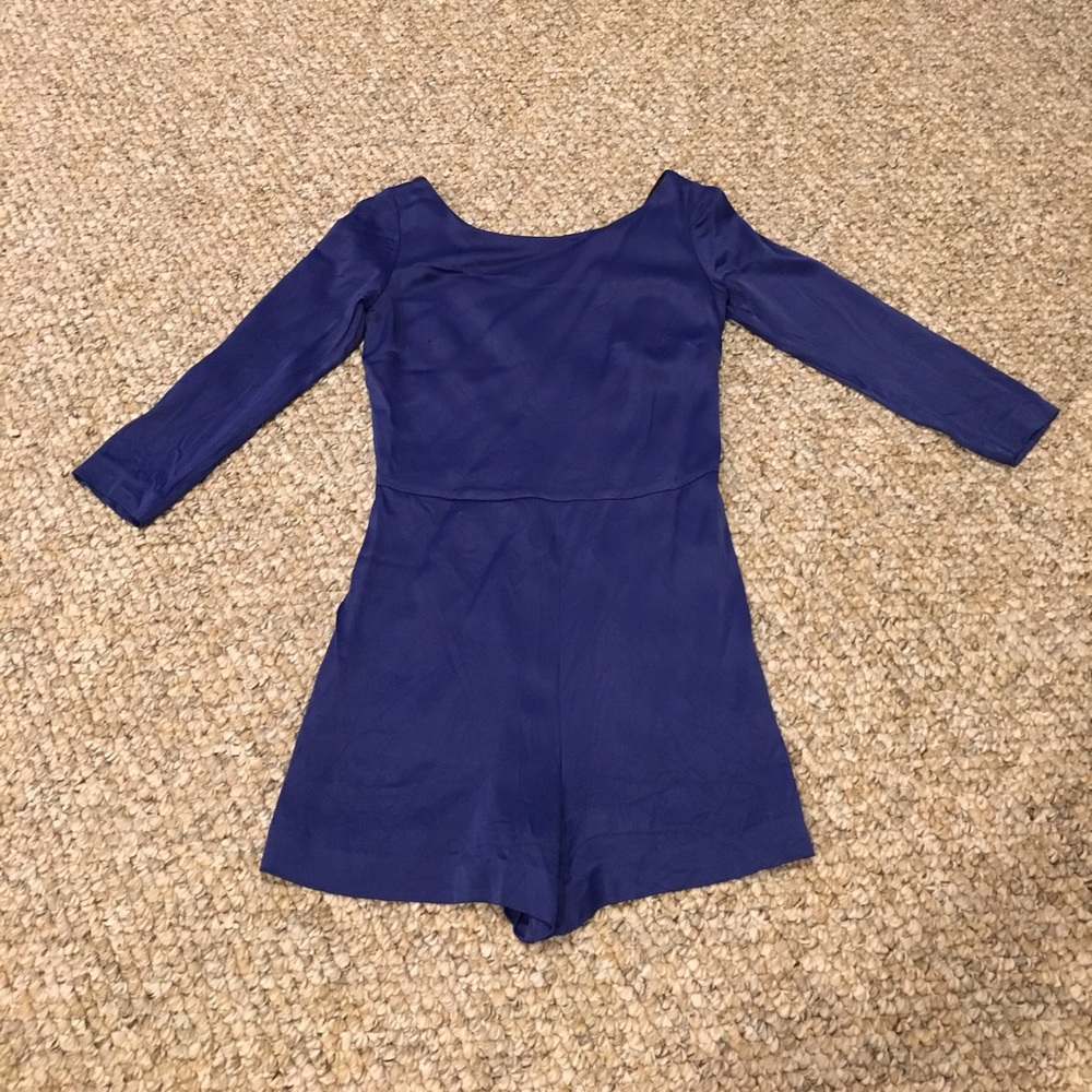 Blue short jumpsuit