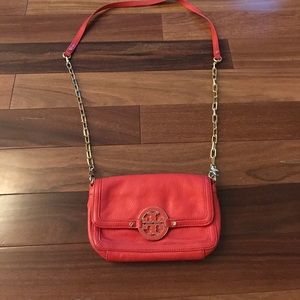 Orange Tory Burch purse