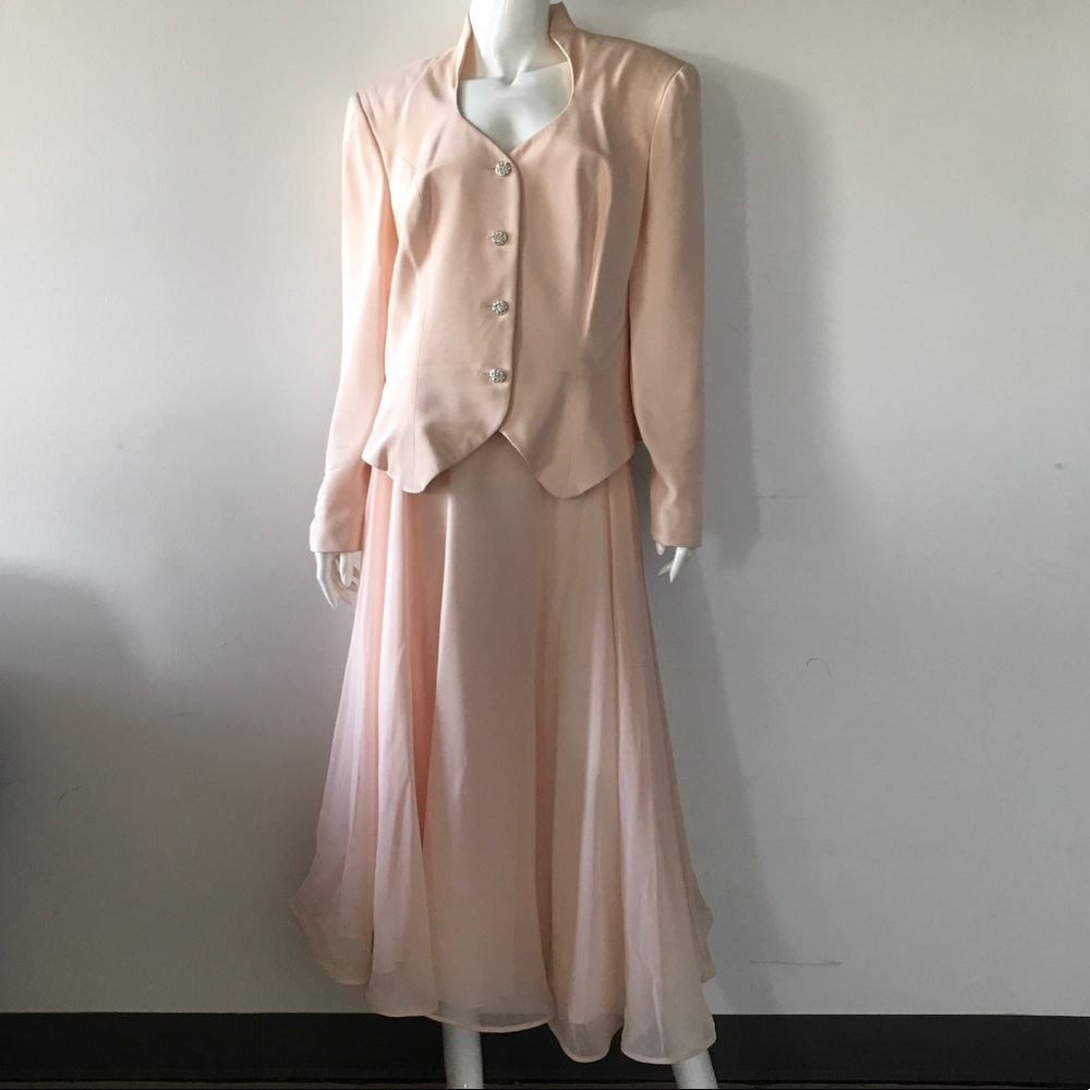2 piece party or business suit dress