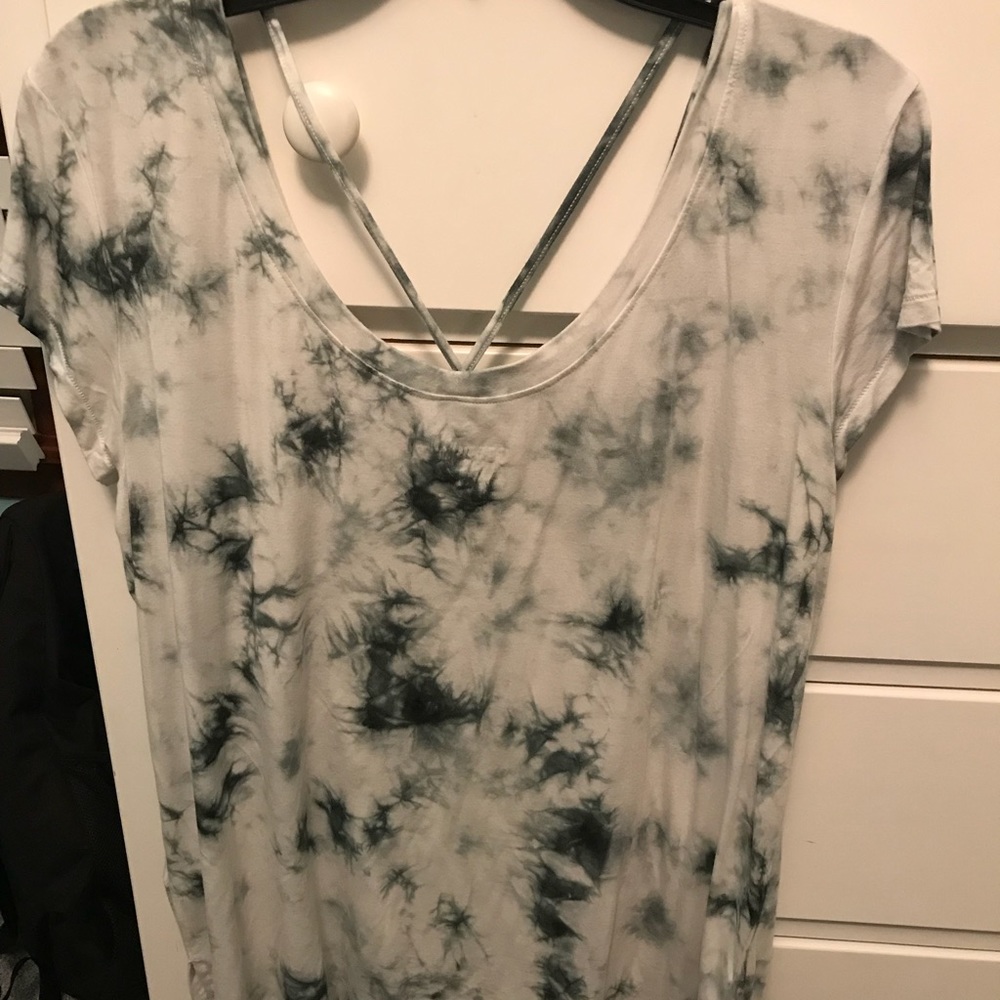 American eagle shirt sleeve top tie die