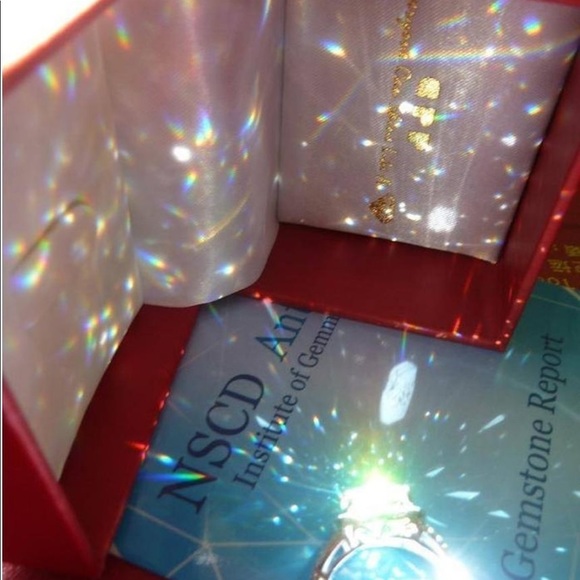 3ct cushion engagement wedding proposal ring pt950 - Picture 4 of 6