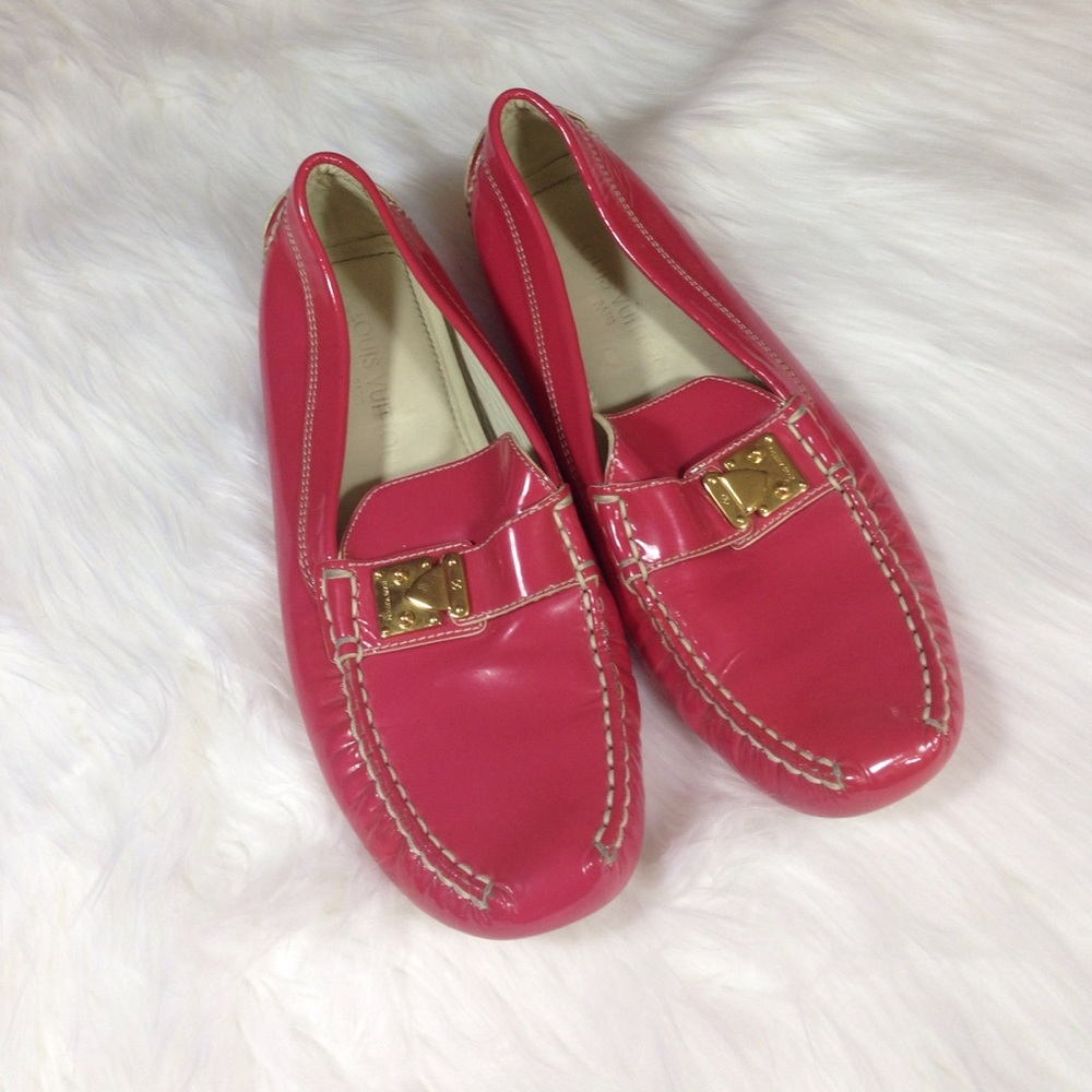 Louis Vuitton Patent Leather Driving Loafers