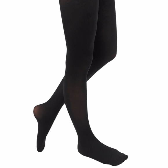 YourTights Everyday Opaque Black Tights USA Made - Picture 3 of 5