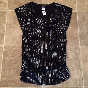 💥Black shirt with sequins