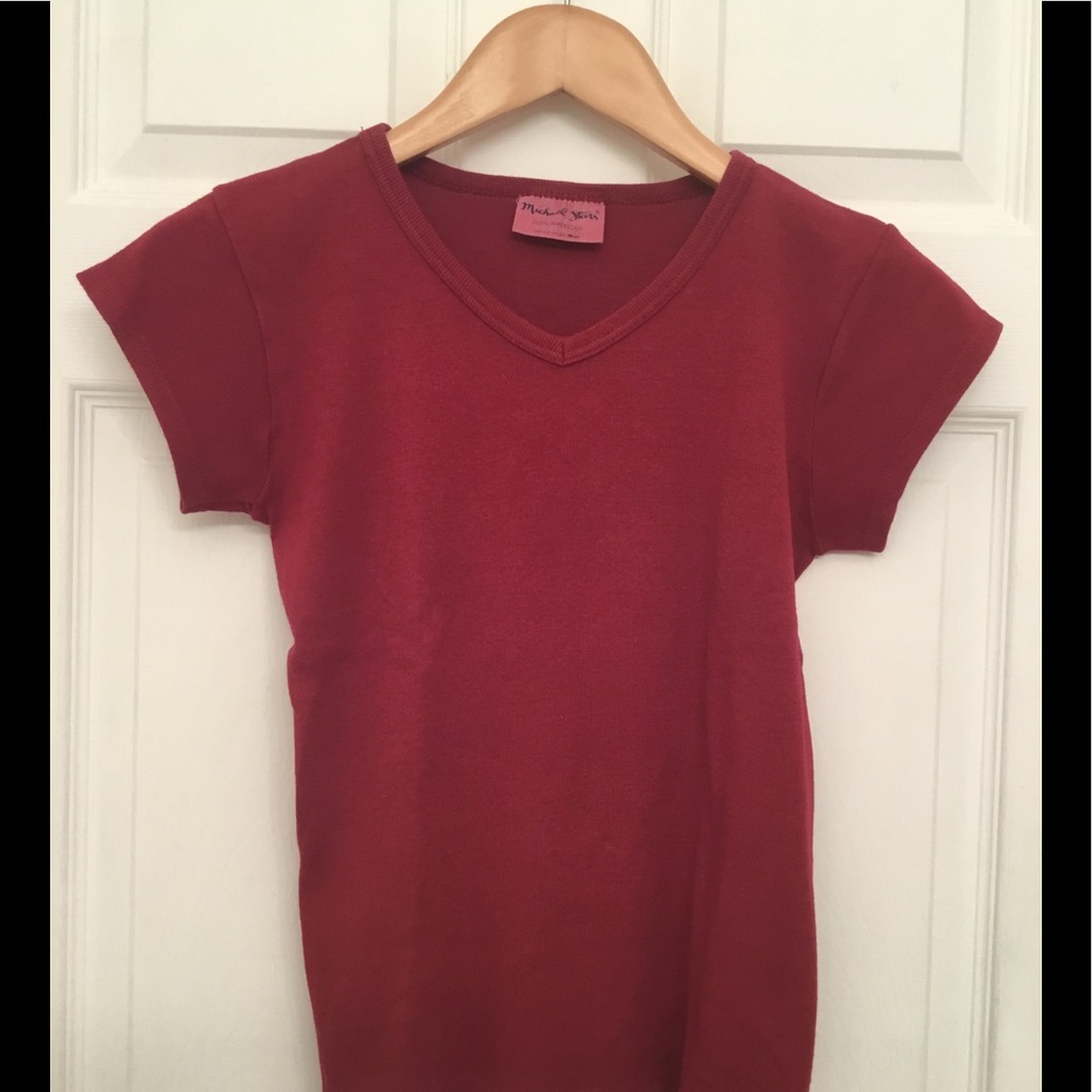 Michael Stars One Size fits all Cranberry t-shirt